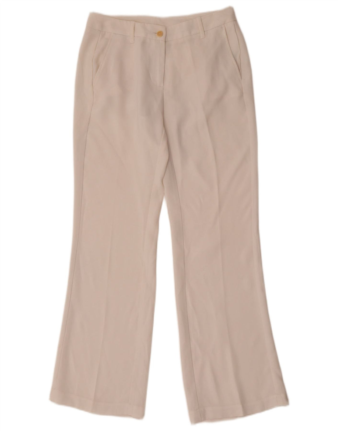 Benetton Γυναικείο παντελόνι Chino Bootcut W28 L30 Λευκό