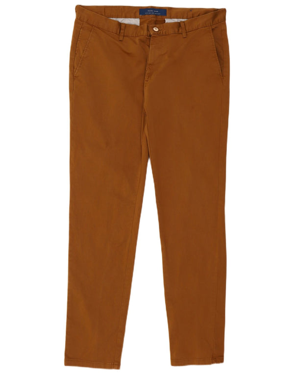 Zara Ανδρικό παντελόνι Chino Slim EU 44 Large W34 L30 Brown