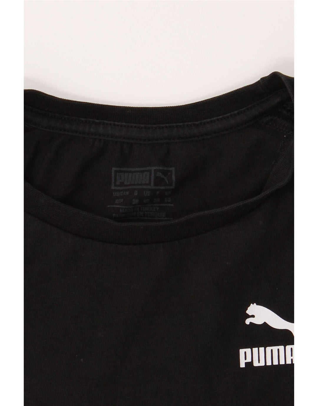 Puma Γυναικείο Crop Μακρυμάνικο UK 10 Small Black