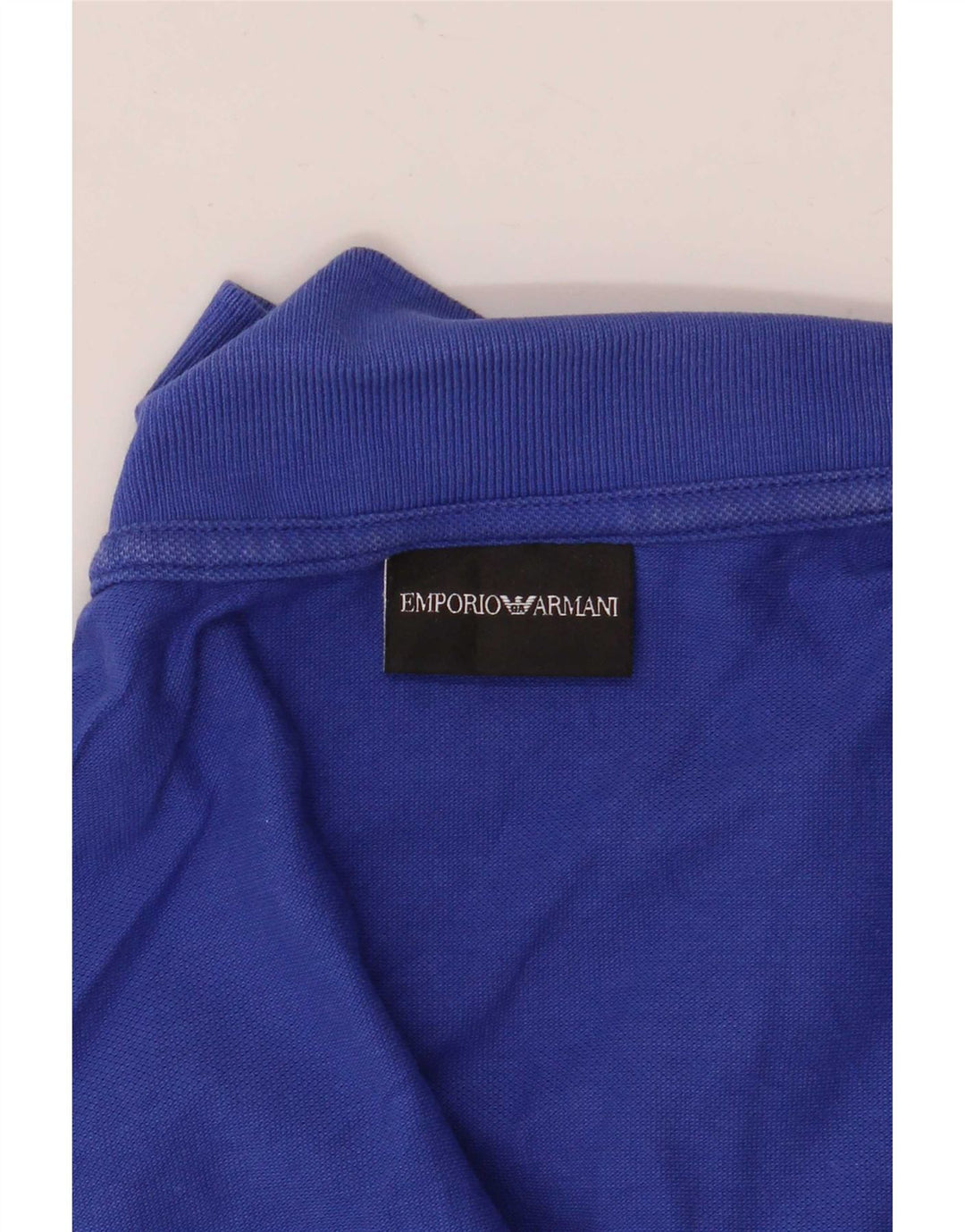 Ανδρικό πουκάμισο πόλο Emporio Armani μεσαίο μπλε
