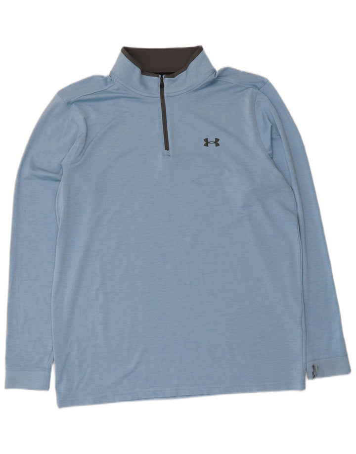 Ανδρική φόρμα αθλητικής φόρμας Under Armour Heat Gear πουλόβερ Top Large Blue Flecked