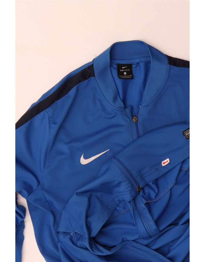 Ανδρική φόρμα NIKE Dri Fit Top Jacket XL Blue Colorblock Polyester