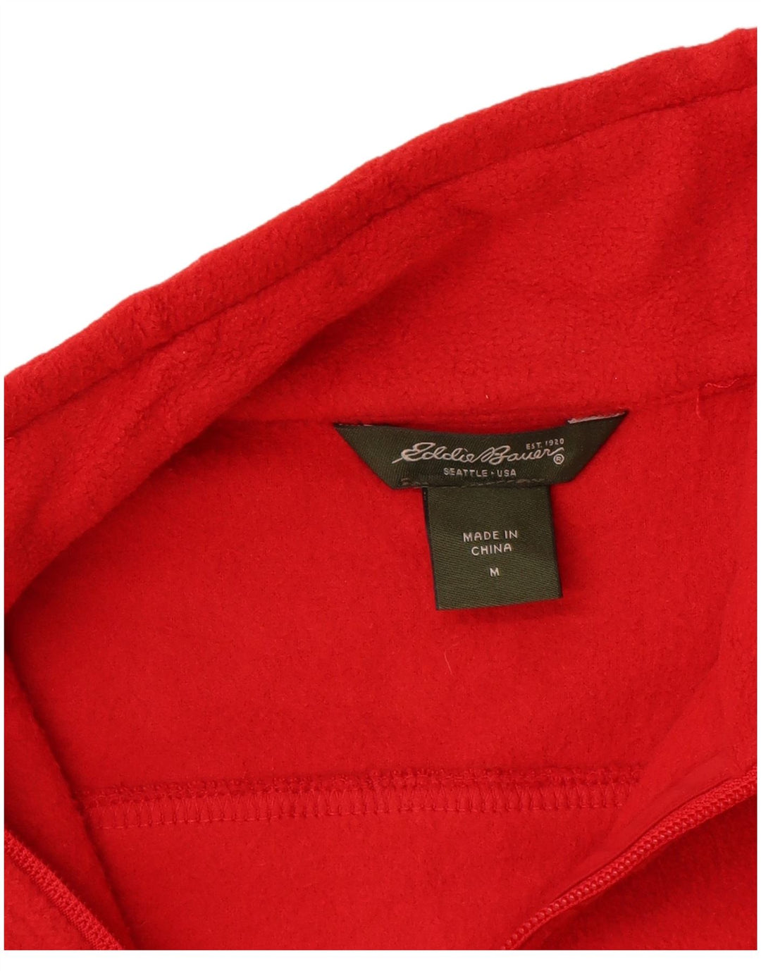Eddie Bauer Γυναικείο Fleece Gilet UK 14 Medium Red Polyester