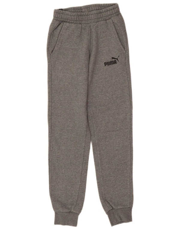 Puma Γυναικεία αθλητική φόρμα Παντελόνι Joggers UK 4 XS Γκρι βαμβακερό