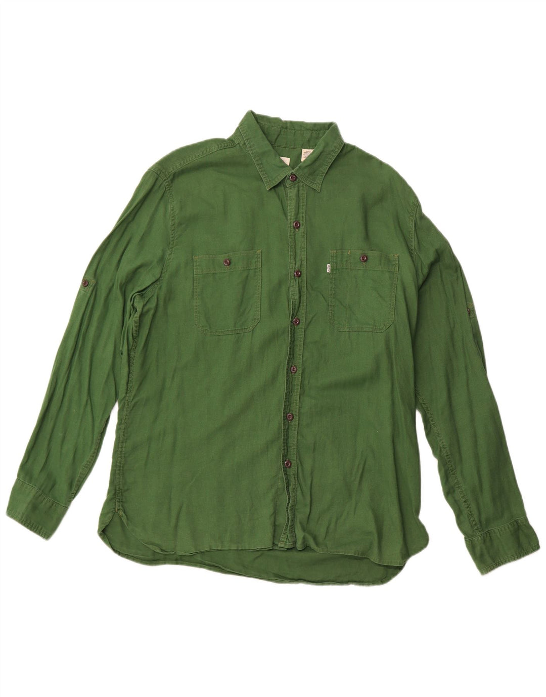 Γυναικείο πουκάμισο LEVI'S UK 18 XL Πράσινο βαμβακερό