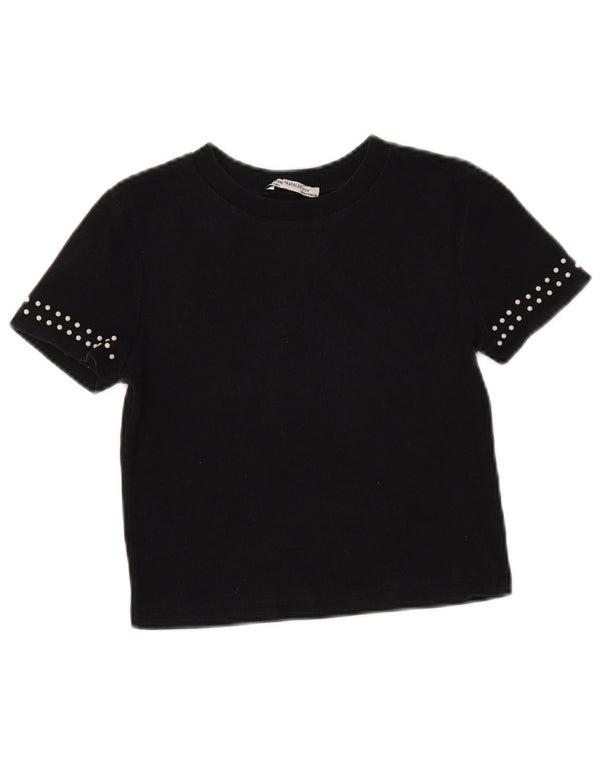 Zara Γυναικείο T-Shirt Top UK 10 Small Black