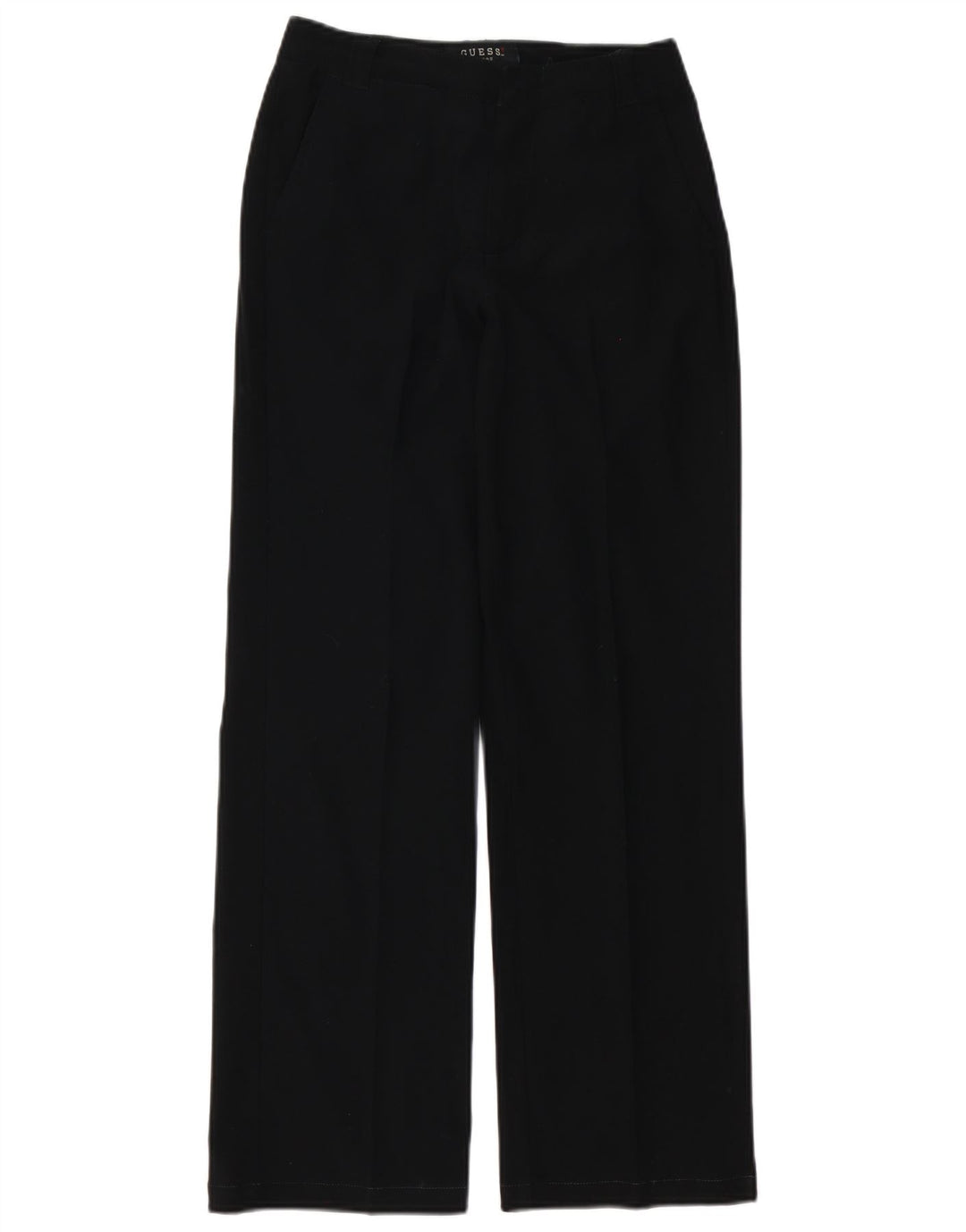 Γυναικείο φαρδύ παντελόνι Chino Guess W27 L30 Μαύρο πολυεστέρα