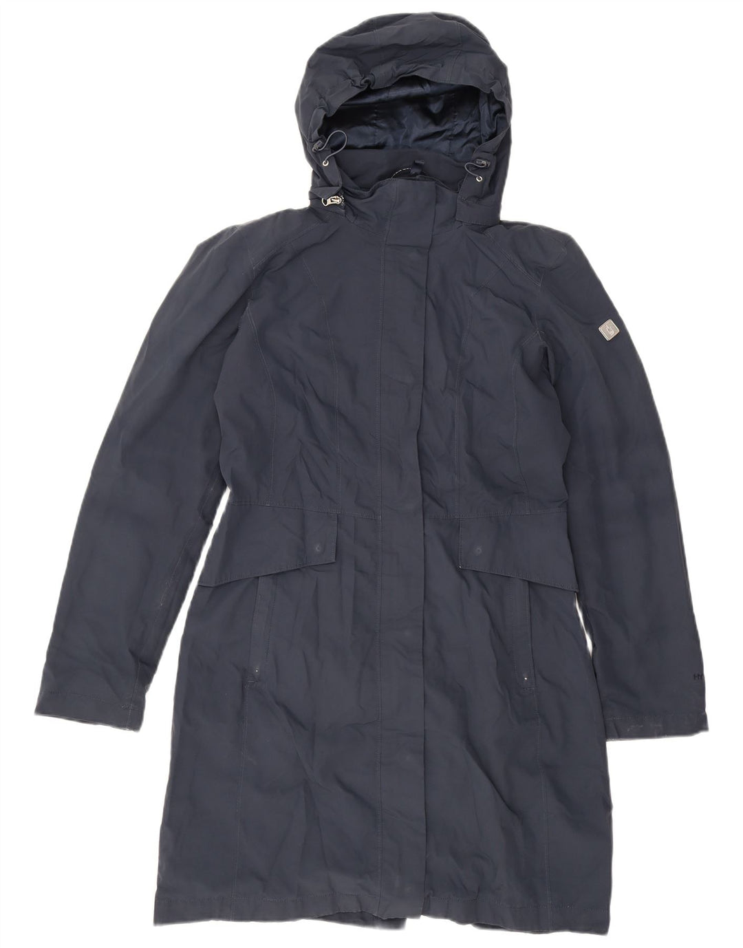 Το North Face γυναικείο αδιάβροχο με κουκούλα UK 14 Medium Navy Blue Polyester