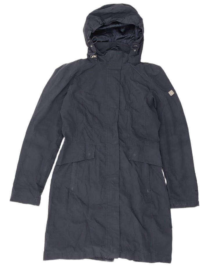Το North Face γυναικείο αδιάβροχο με κουκούλα UK 14 Medium Navy Blue Polyester