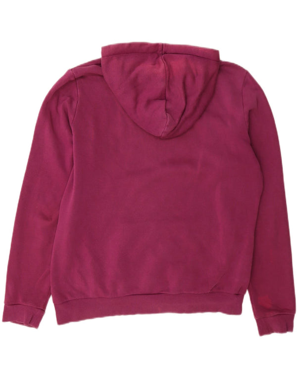 Puma Γυναικείο Γραφικό Hoodie Jumper UK 14 Large Purple Polyester