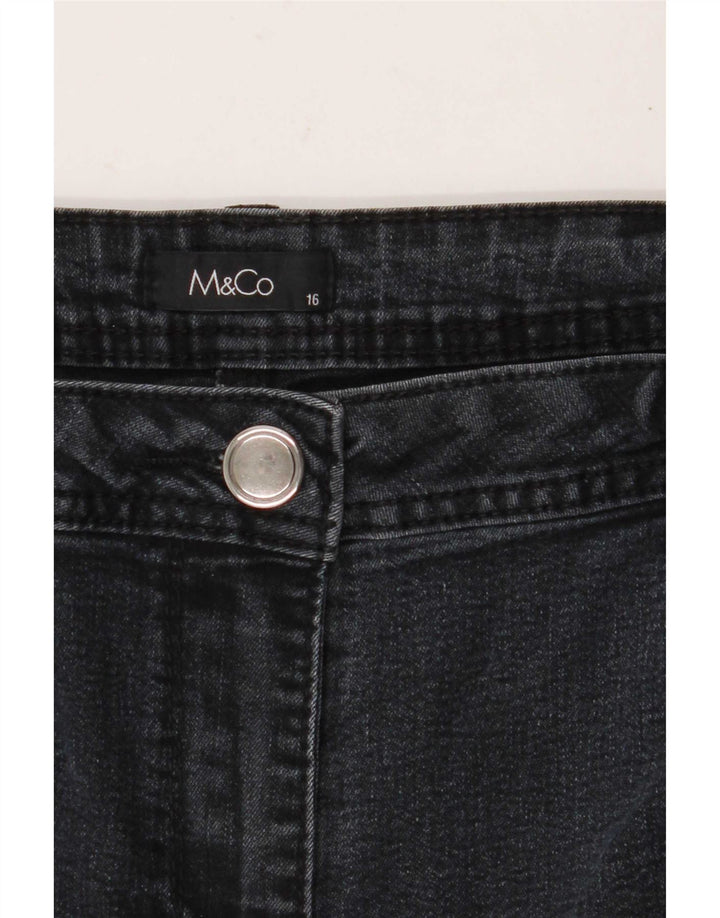 M&Co Γυναικεία Straight Jeans UK 16 Large W36 L30 Grey