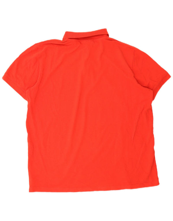 Ανδρικό μπλουζάκι πόλο KAPPA 2XL κόκκινο βαμβακερό