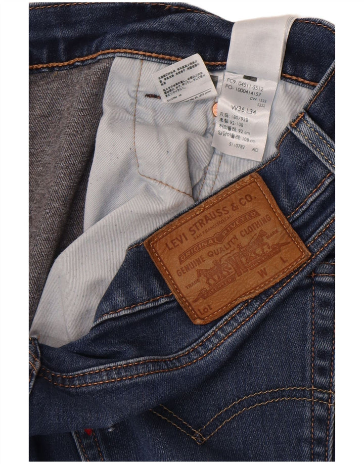 Ανδρικό τζιν Levi's Slim W36 L34 Blue Cotton