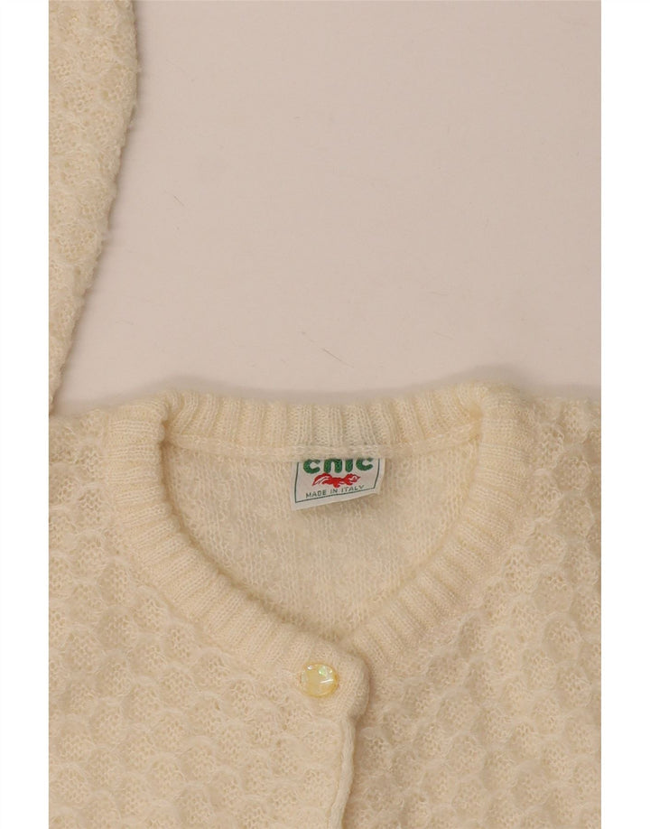 Vintage γυναικεία ζακέτα πουλόβερ UK 10 Small Off White