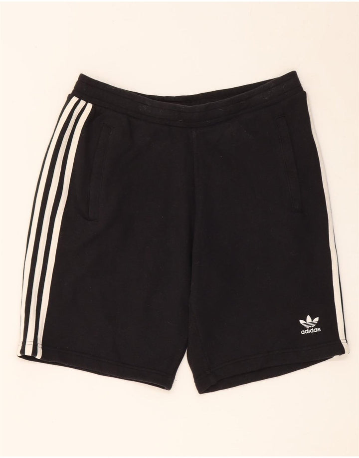 Ανδρικό αθλητικό σορτς Adidas, μεσαίο μαύρο βαμβακερό