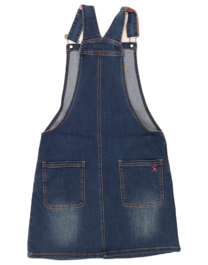 JOULES Girls Denim Dungaree Φόρεμα 11-12 ετών Μπλε βαμβακερό