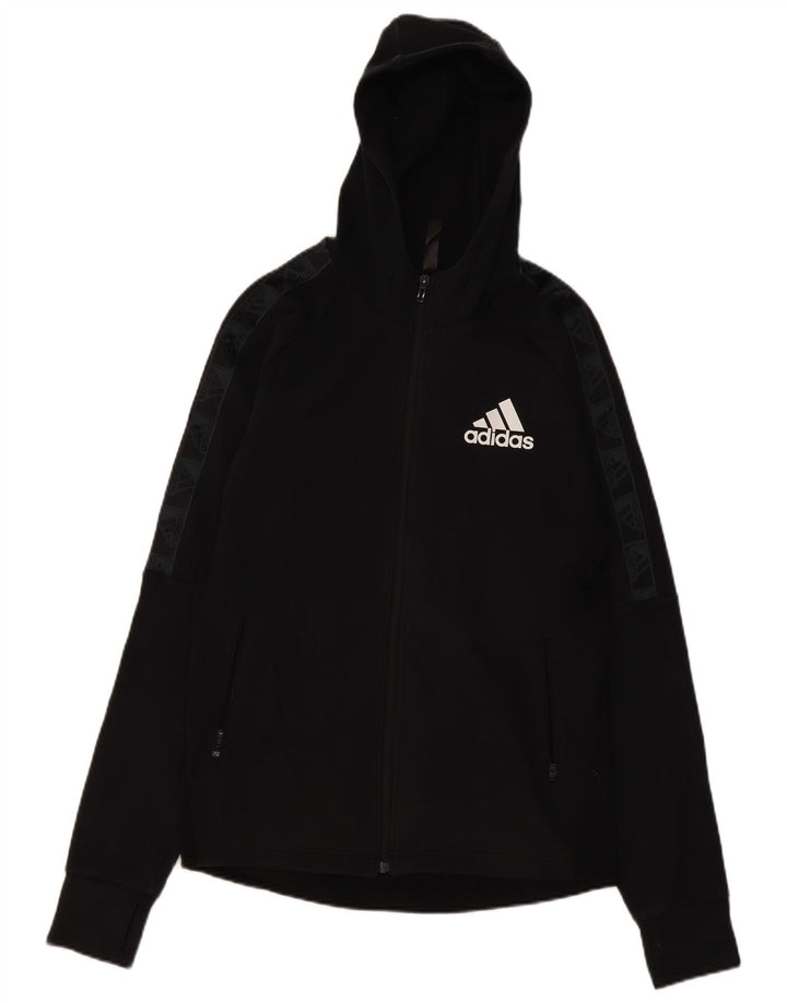 Ανδρικό πουλόβερ με κουκούλα με φερμουάρ Adidas μεσαίο βαμβακερό