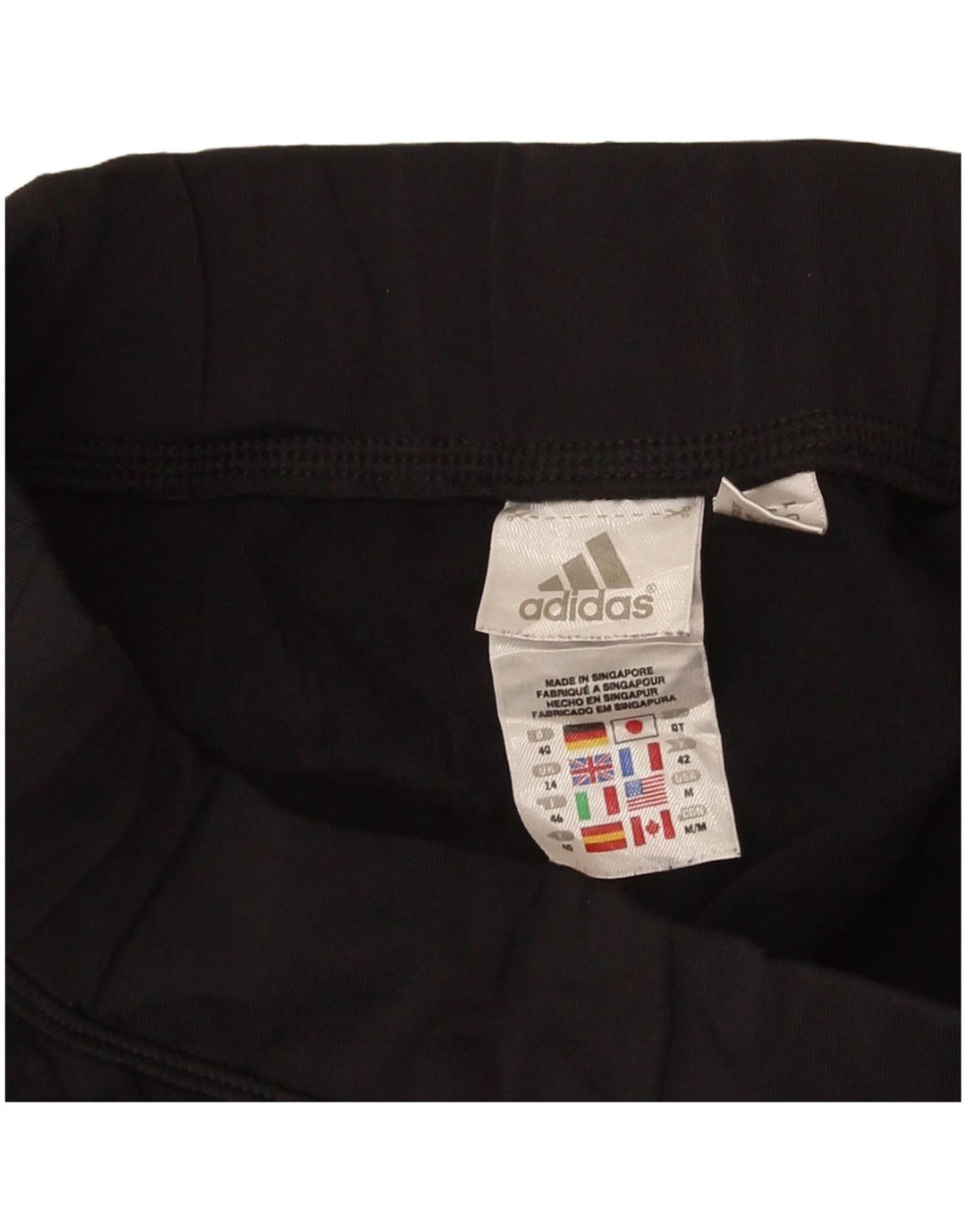 Adidas Γυναικεία κολάν Capri UK 14 Large Black Colourblock Polyester