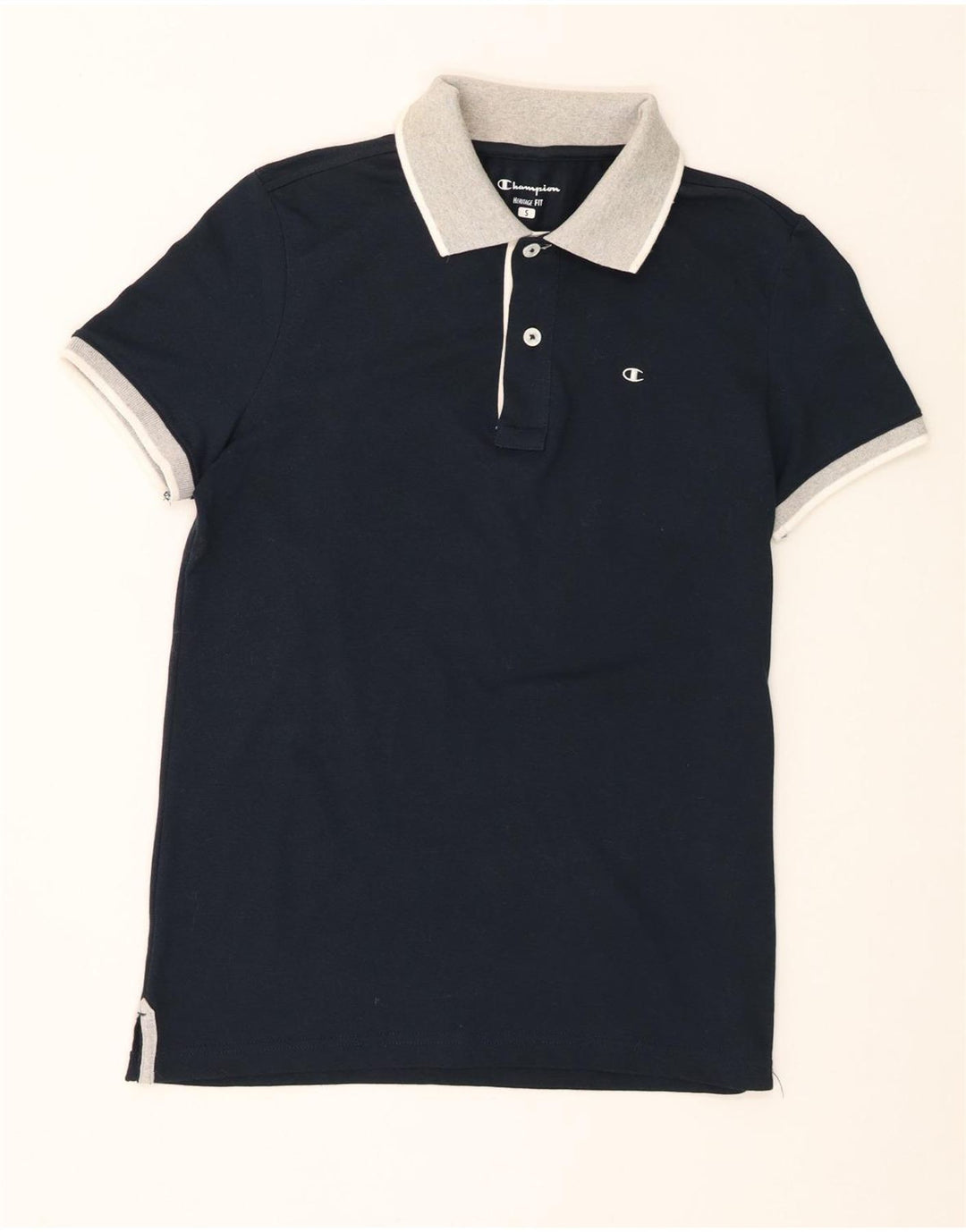 Ανδρικό μπλουζάκι πόλο Champion Μικρό Navy Blue από βαμβάκι