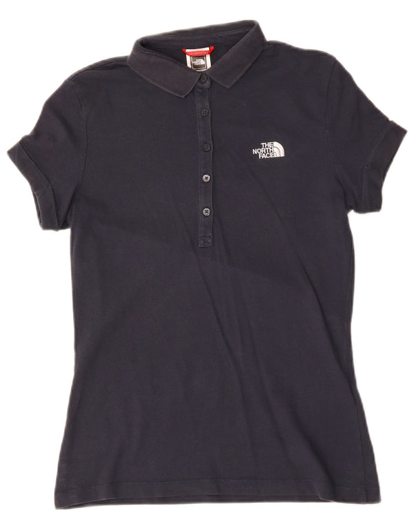 Γυναικείο μπλουζάκι πόλο North Face UK 10 Small Navy Blue από βαμβάκι