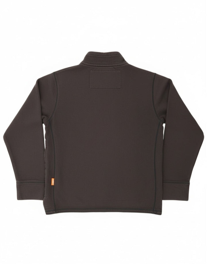 Ανδρικό φούτερ με γραφικό λαιμό με κουμπιά Superdry Jumper XL Μαύρο βαμβακερό