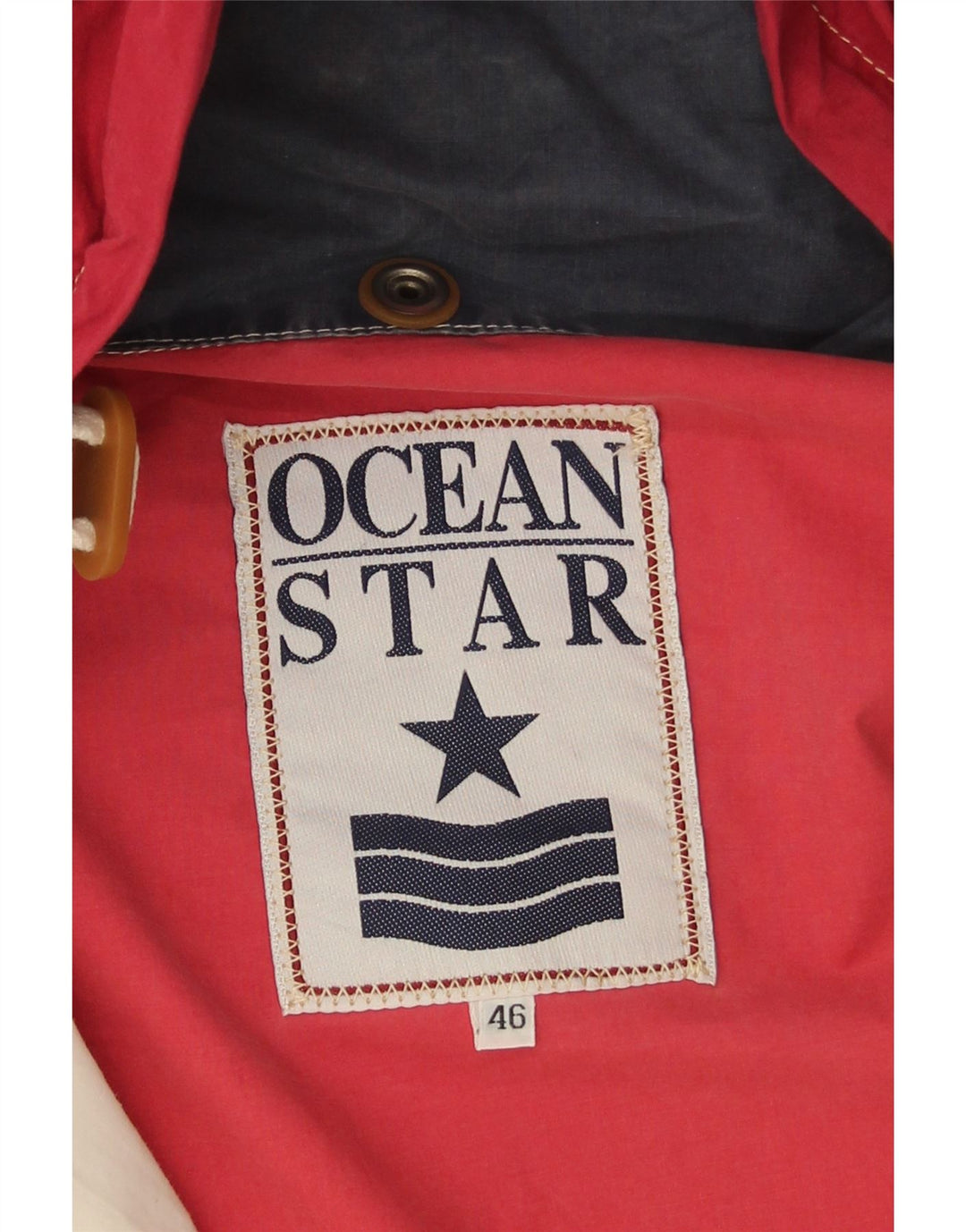 Ανδρικό αντιανεμικό μπουφάν Ocean Star IT 46 Small White Colourblock Synthetic
