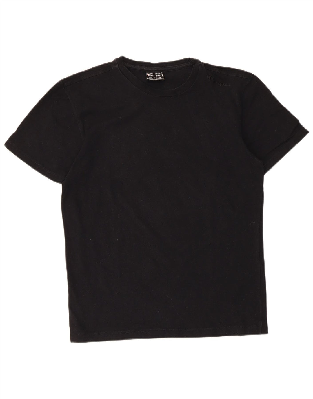 Ανδρικό T-Shirt Champion Top μεγάλο μαύρο βαμβακερό