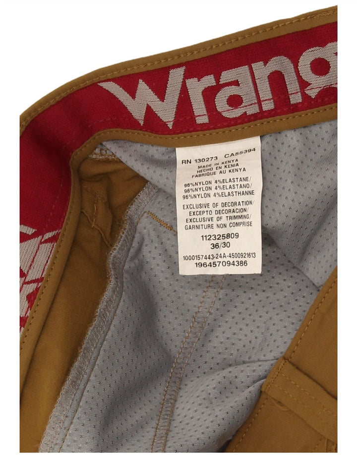 Ανδρικό ίσιο παντελόνι Wrangler Cargo W36 L30 καφέ νάιλον