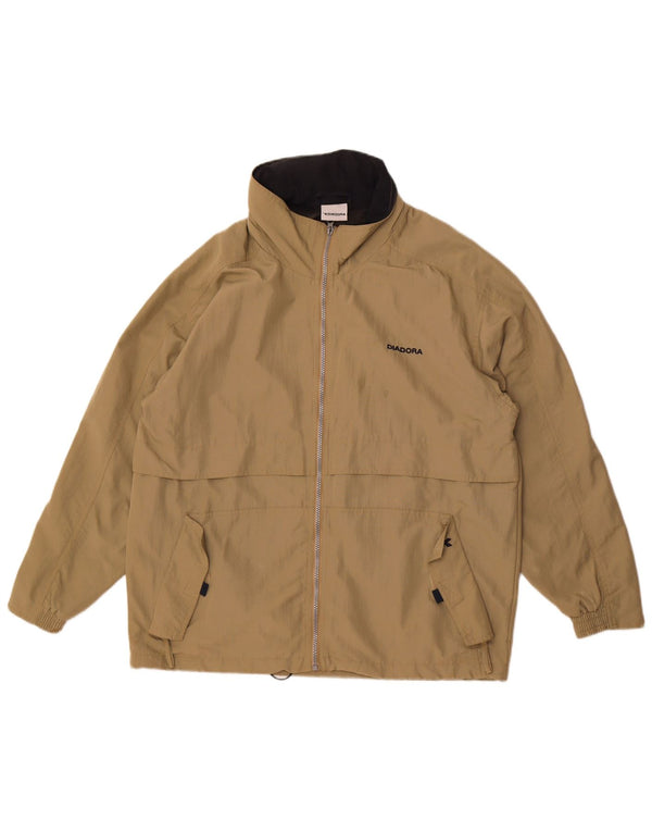 Ανδρικό μπουφάν βροχής Diadora Loose Fit UK 36 Small Khaki Polyamide