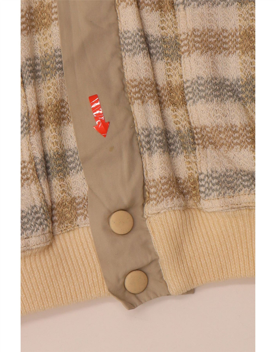 HEMMOND Ανδρικό Bomber Jacket UK 38 Medium Beige Check Cotton