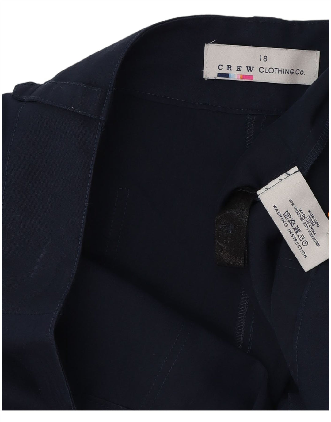 CREW CLOTHING Γυναικεία κωνικό παντελόνι Cargo UK 18 XL W40 L30 Navy Blue