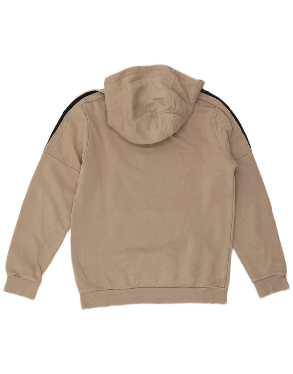 Adidas Boys Graphic Hoodie Jumper 13-14 ετών Μπεζ βαμβακερό