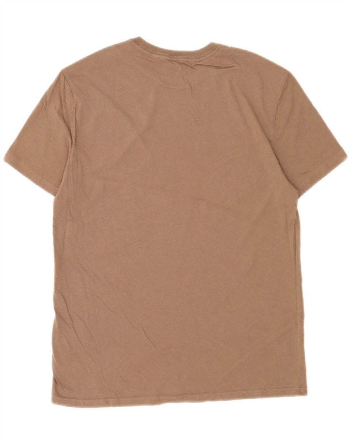 Ανδρικό γραφικό T-Shirt Hurley Τοπ μεσαίο καφέ βαμβακερό