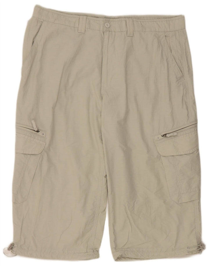 Ανδρικό σορτς βερμούδα Marks & Spencer Cargo W38 XL Μπεζ βαμβακερό