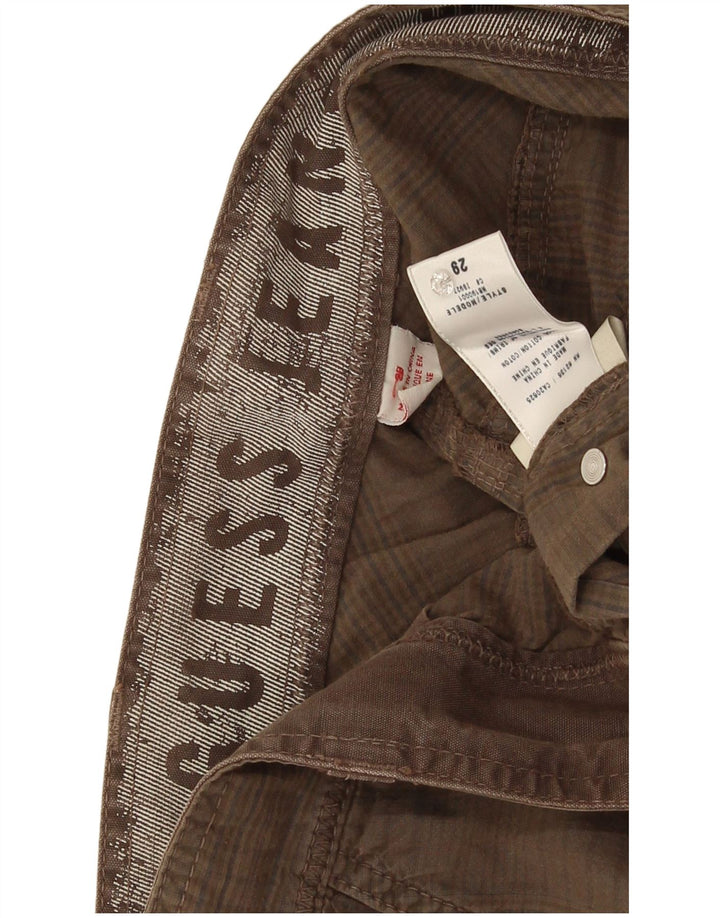 Ανδρικό σορτς Cargo Guess W29 Μικρό καφέ βαμβακερό