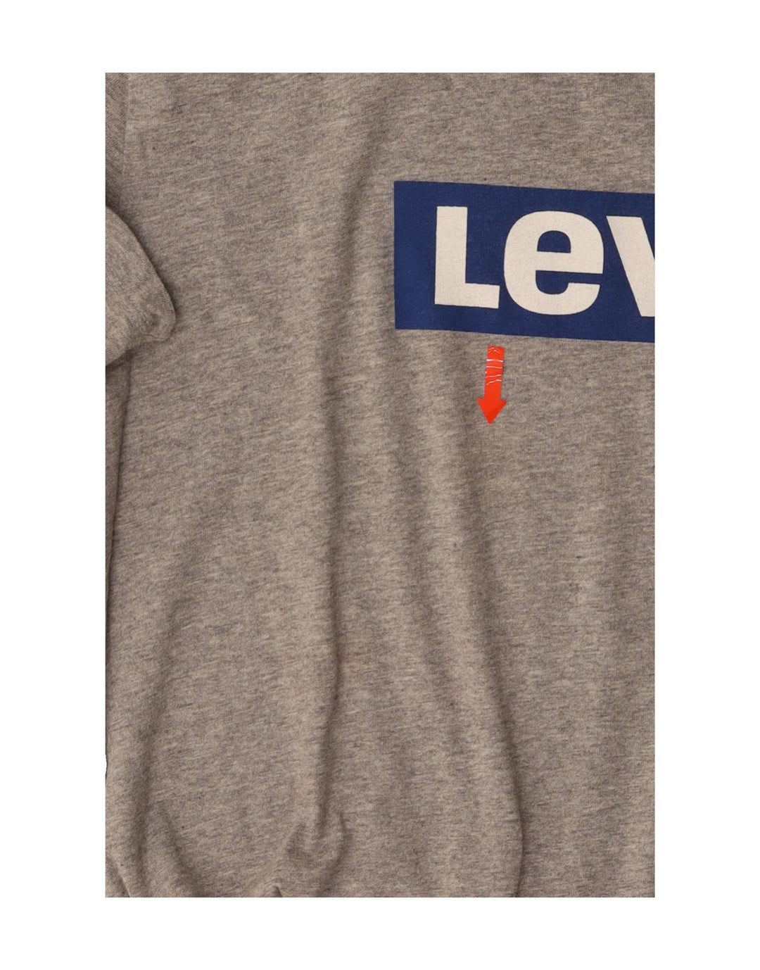 LEVI'S Mens Graphic T-Shirt Top Medium Grey Vintage Levi's and Second-Hand Levi's from Messina Hembry 