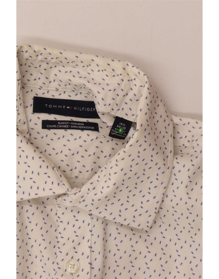 Ανδρικό πουκάμισο Tommy Hilfiger Slim Fit Size 15 1/2 Medium White Spotted