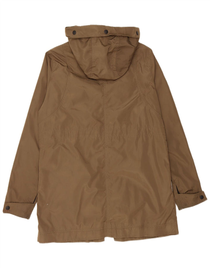 Superdry γυναικείο μπουφάν βροχής με κουκούλα UK 14 Large Khaki Polyester