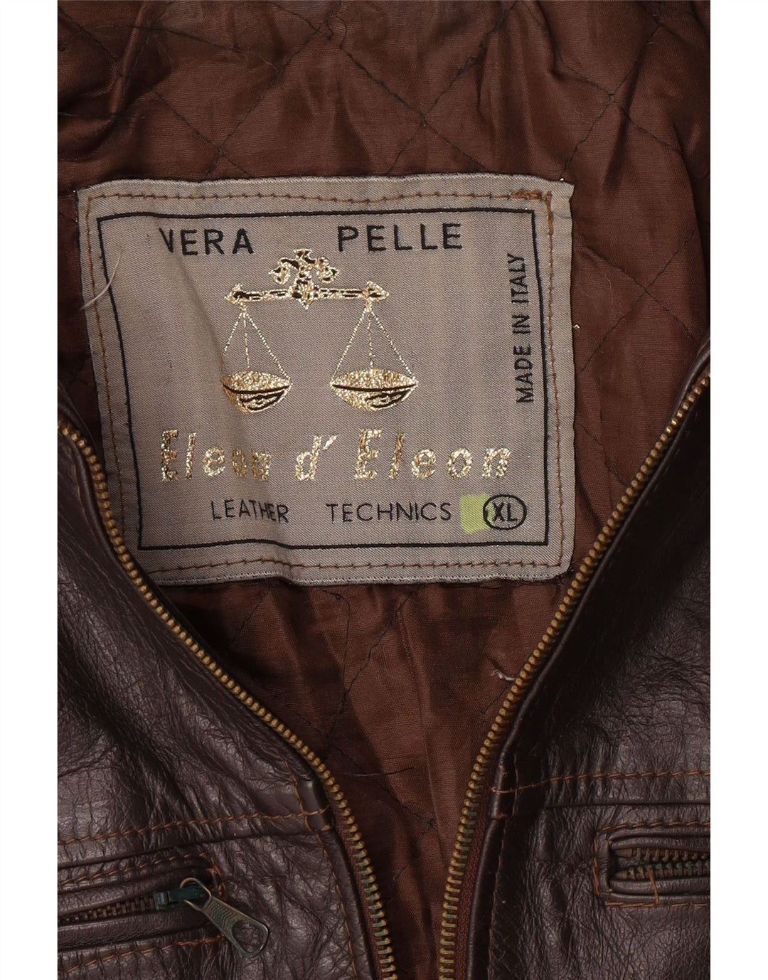 VINTAGE Ανδρικό Δερμάτινο Μπουφάν UK 42 XL Καφέ Δερμάτινο