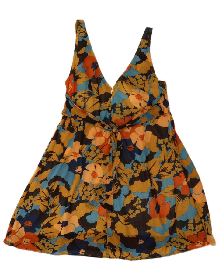 Vintage Γυναικείο Sundress UK 10 Small πολύχρωμο Floral