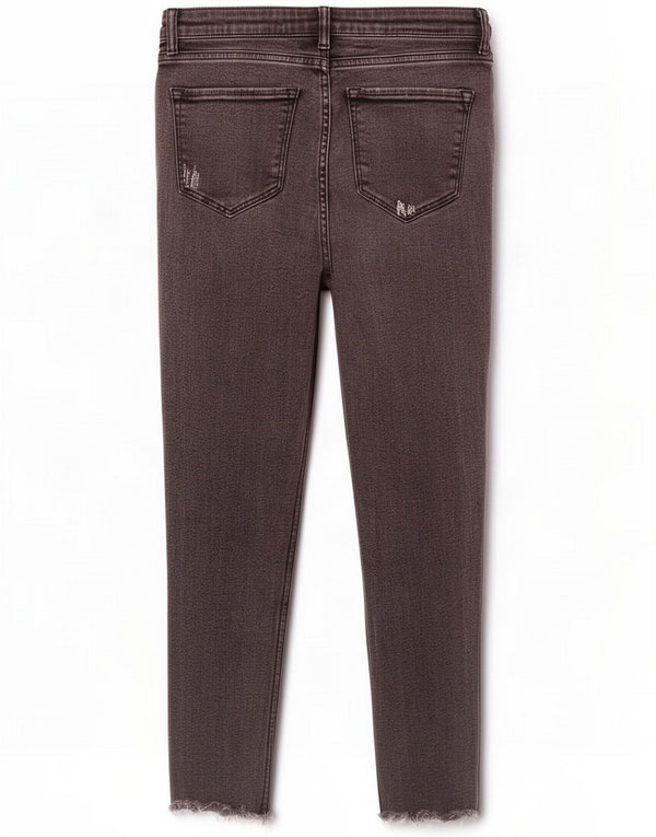 All Saints Womens Distressed Skinny Jeans W29 L22 Gray Cotton