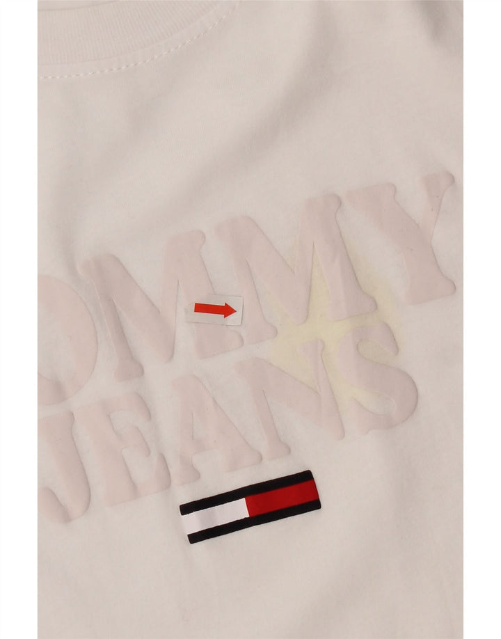 Γυναικείο γραφικό μπλουζάκι Tommy Hilfiger Top UK 14 Medium White