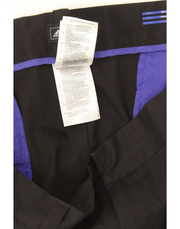 Ανδρικό ίσιο παντελόνι Adidas W40 L30 μαύρο πολυεστέρα