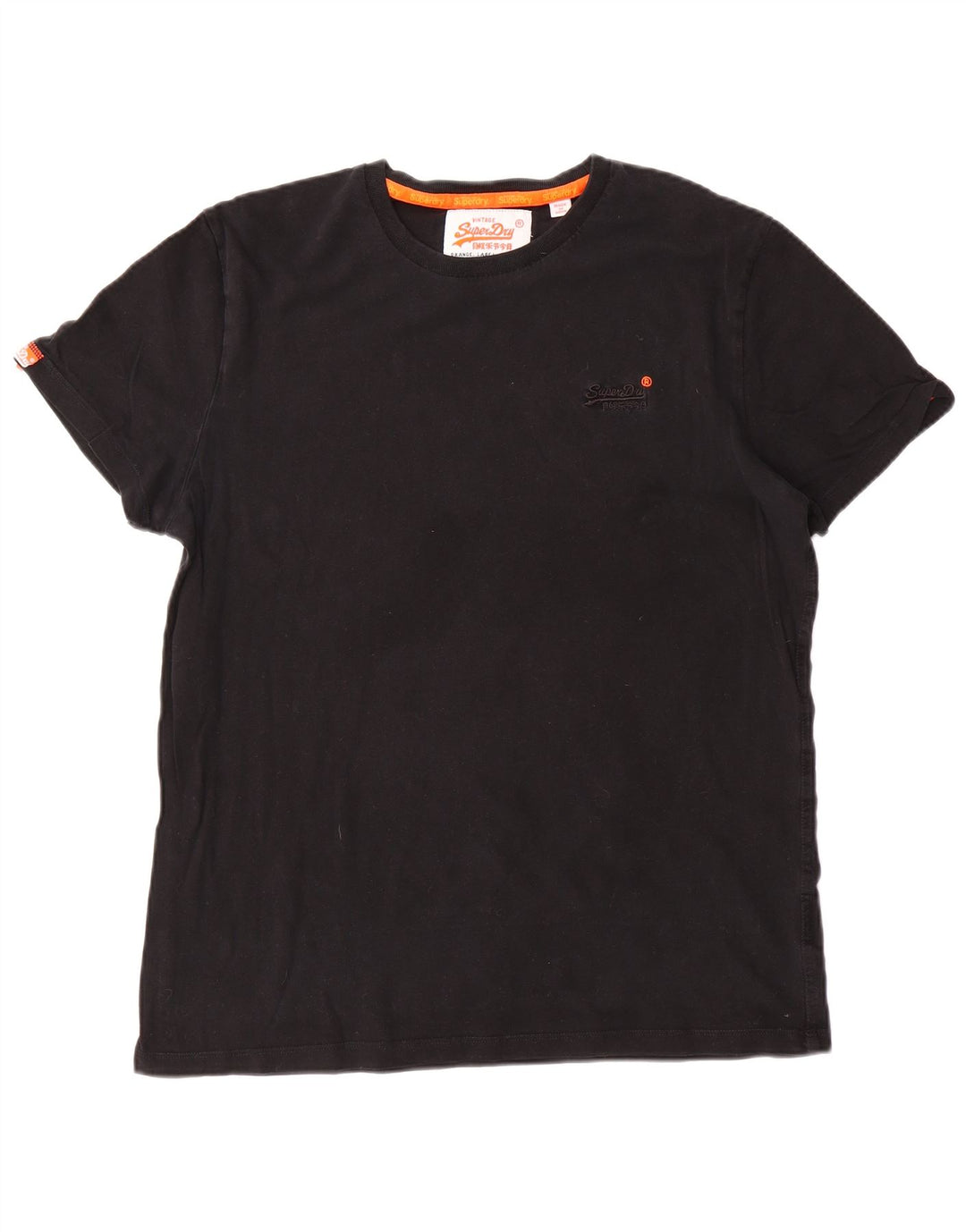 Superdry Ανδρικό T-Shirt Top XL Μαύρο βαμβακερό