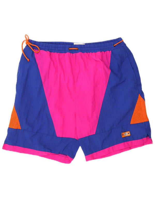 Vintage ανδρικό σορτς κολύμβησης XL μπλε χρώματος Nylon