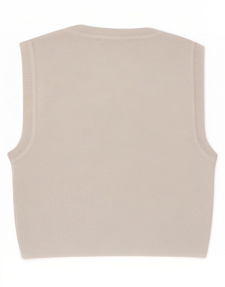 Zara Γυναικείο Γιλέκο Τοπ UK 8 Small White Viscose