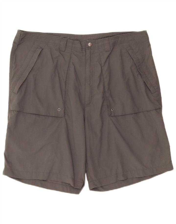 Ανδρικό casual σορτς Adidas XL W38 σε γκρι πολυεστέρα