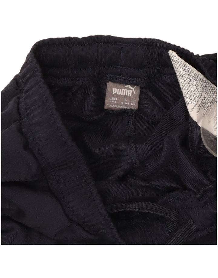 Puma Boys αθλητική φόρμα παντελόνι 13-14 ετών Navy Blue Polyester