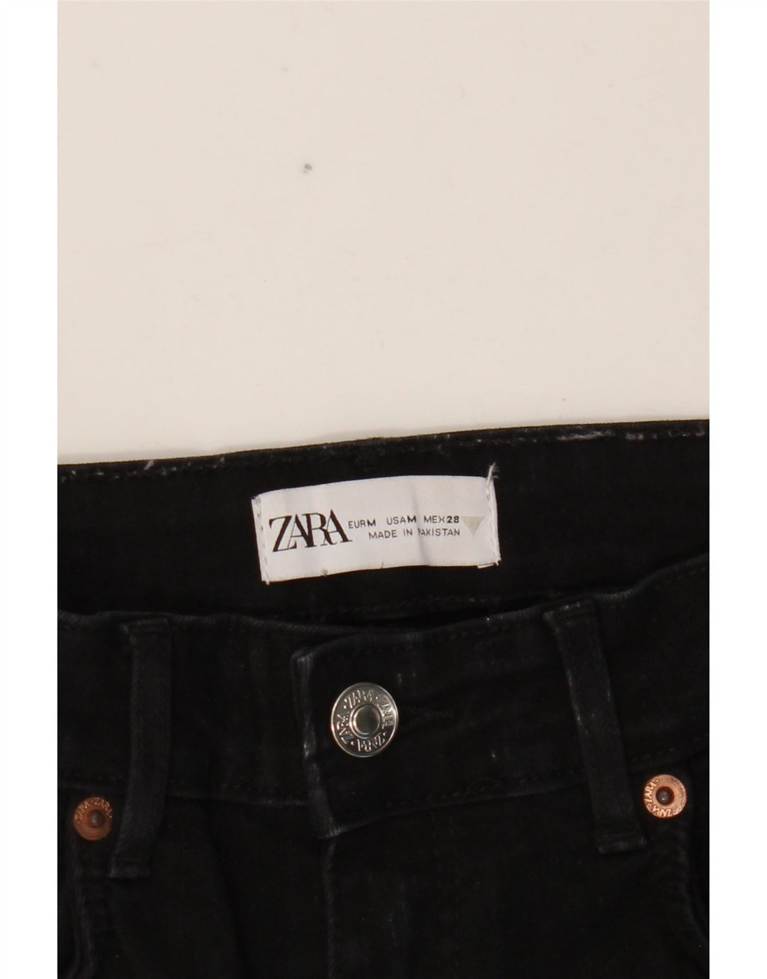 Zara Γυναικείο Skinny Jeans Medium W28 L26 Μαύρο