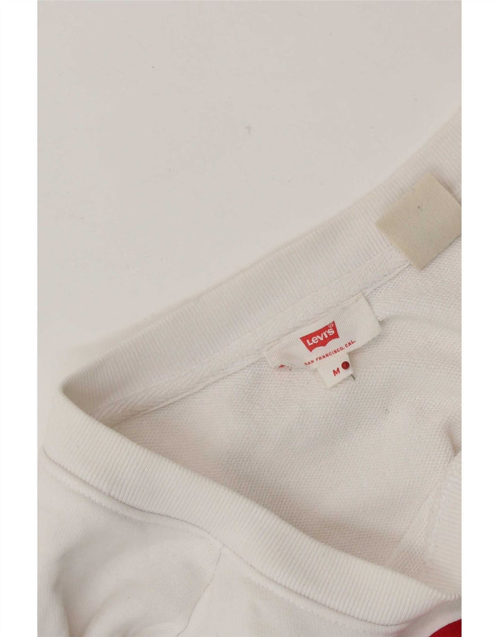 Γυναικείο γραφικό φούτερ Levi's Jumper UK 14 Medium White
